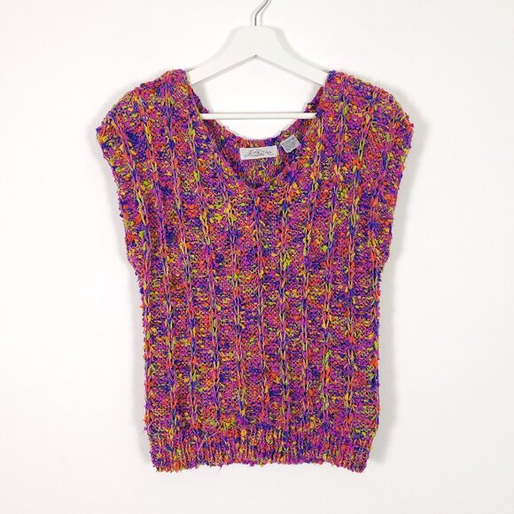 Vintage Rainbow Knit Vintage Knit Top - Picture 1 of 7